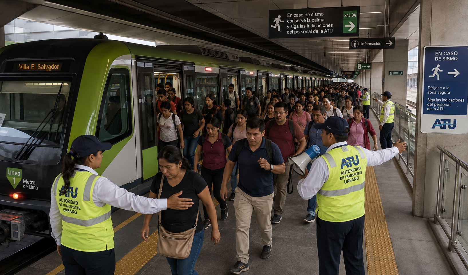 Conoce qué hacer si ocurre un sismo en Lima mientras viajas en transporte público, según los protocolos para buses, trenes y estaciones.